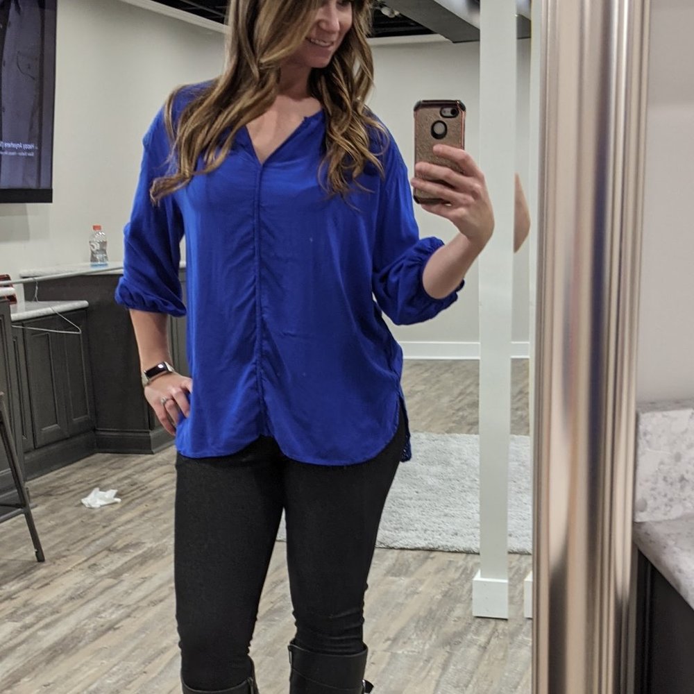 Royal Blue blouse